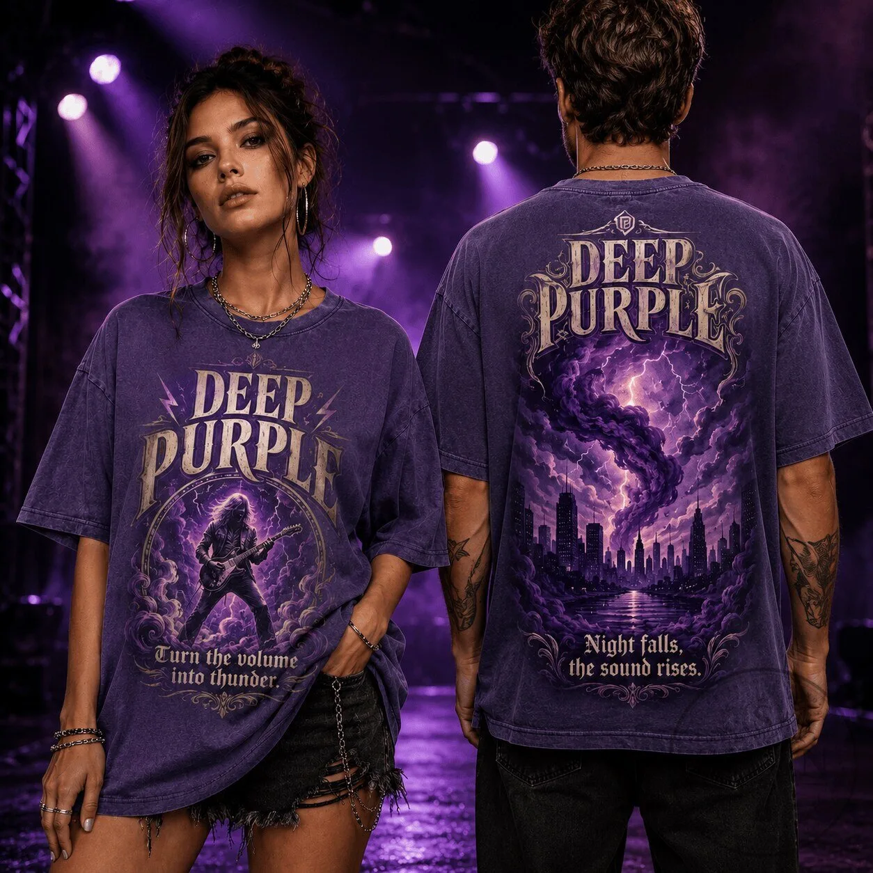 Deep Purple Thunderstorm Rock Band Music Fan T-Shirt for Men and Women