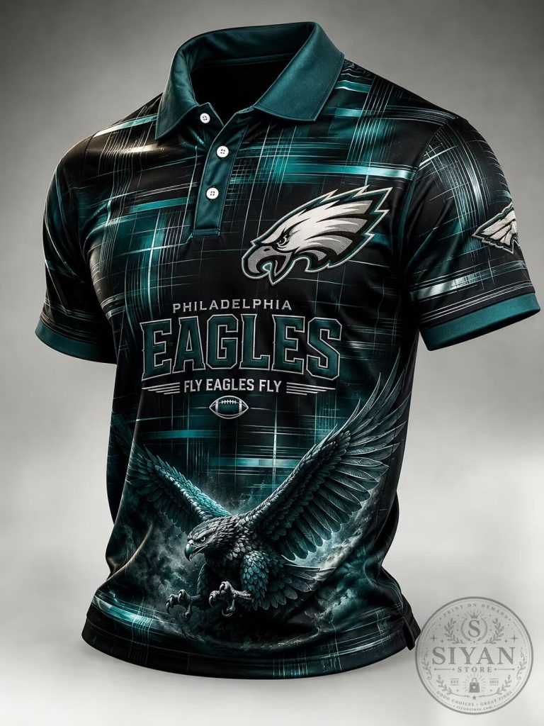 Fly Eagles Fly Philadelphia Eagles NFL Football Fan Polo Shirt